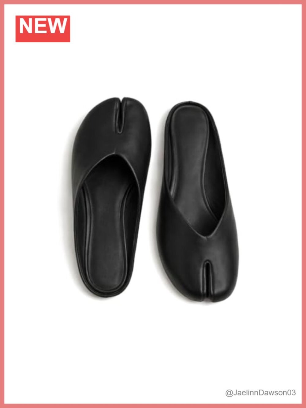 Women's Woven Split-Toe Mule Flats Slip-On Summer Casual Shoes Vegan Leather